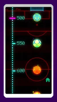 Neon Flick Voetbal - Gratis Bal Veeg Doel Spel Screen Shot 3