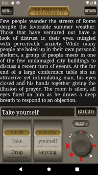 The Forgotten Nightmare 2 Text Adventure Game Screen Shot 0