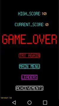 Game Over Screen Shot 3