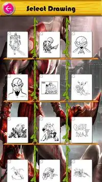 god of warrior coloring kratos hero by fans Screen Shot 2
