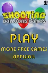 गुब्बारे शूटिंग खेलों Screen Shot 0