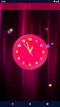 3D Neon Clock Live Wallpaper Screen Shot 3