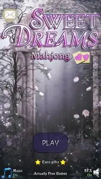 Mah Jong Game Sweet Dreams Screen Shot 1