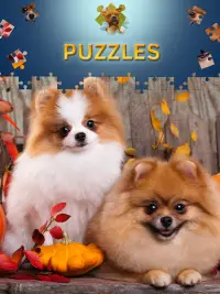 Juegos de puzzle de perros Screen Shot 2