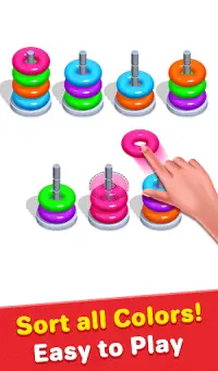 Color Hoop Sort - Sort it Puzzle - Hoop Stack Screen Shot 0