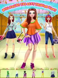 高校ファッションガール - ドレスアップゲーム Screen Shot 6