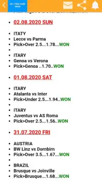 30  FREE SURE ODDS Screen Shot 3