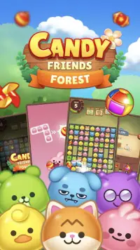 Candy Friends Forest : Match 3 Puzzle Screen Shot 2