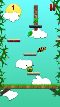Tap and Jump one-thumb game. Screen Shot 1