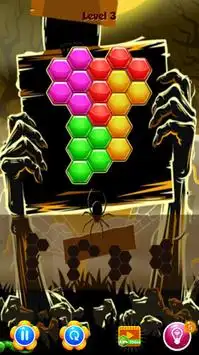 Hexagon Zombie Puzzle Screen Shot 4