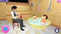 Gerçek ikiz bebek simülatörü Screen Shot 4