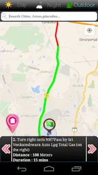 تطبيق GPS Route Address Finder Screen Shot 2