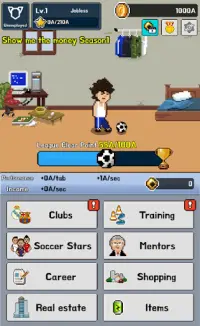 Soccer Star Clicker Screen Shot 1