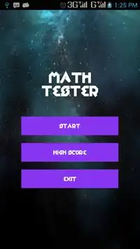 Math Tester Screen Shot 0