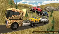 Offroad Army Car Transporter - World War Challenge Screen Shot 5