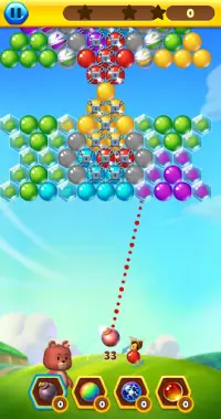 Bubble Bee Pop - カラフルなバブルシューターゲーム Screen Shot 3