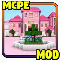 Map Pink Princess House MCPE - Minecraft Mod