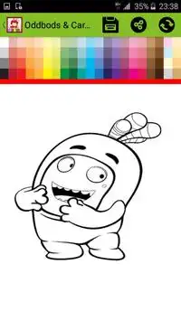 Coloring Pages for Oddbods & Cartoons Screen Shot 2