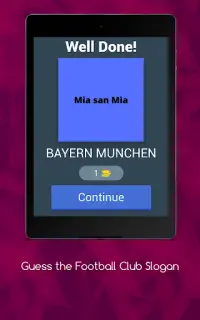 サッカークラブのスローガンを推測する Screen Shot 7