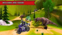 Bike Racing Dino Adventure 3D: Dino Survival Games Screen Shot 3