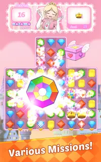 Jewels Princess Puzzle 2021 - Match 3 Puzzle Screen Shot 2