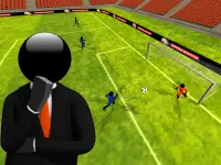 Stickman Football (Soccer) 3D Screen Shot 5