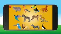 Jeux Puzzle bébé - animaux et oiseaux Screen Shot 6