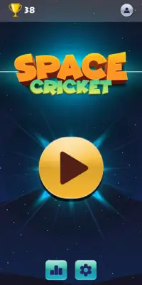 Space Cricket Scorer: Avoid Stumps, Tap Tap Balls Screen Shot 0