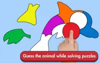 Animal Shape Builder Jigsaw Puzzles 🐬🦄 for kids Screen Shot 0
