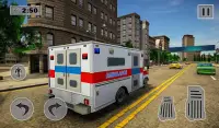 menyelamatkan kota ambulans robot transform Screen Shot 5