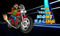 Moto Traffic Night Racing Game Screen Shot 0