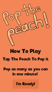 Pop The Peach Screen Shot 1