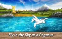 🦄🌈❤️ Pegasus Simulator: Flying 🐎 Horse Survival Screen Shot 0