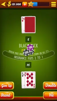 Blackjack 21 HD Screen Shot 0