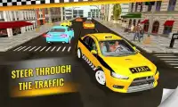 City Taxi Driver: Yellow Cab Crazy Car Driving Screen Shot 4