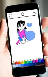 Coloring Doramon Screen Shot 5