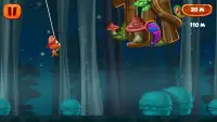 Flying with Rope Bear Game Screen Shot 3