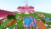 Pink House Pixel craft 2019 Map for Girls Screen Shot 3