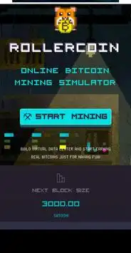 Bitcoin Mining Game :Rollercoin Bitcoin Mining Screen Shot 0