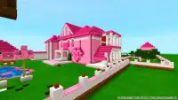 Pink house for girls. MCPE maps Screen Shot 2