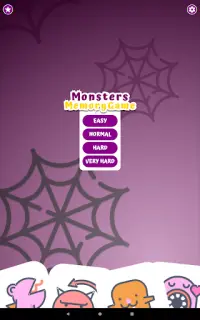 Monsters memory game for kids Screen Shot 13