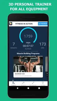 Fitness in Action - Gym Workout Routines Screen Shot 2