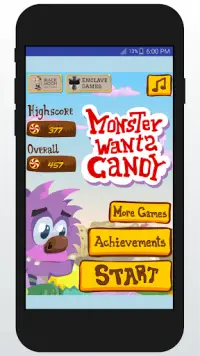Monster Wants Candy Screen Shot 0