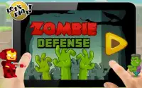 Zombie IRON Defense legO man Game Screen Shot 0