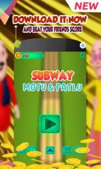 Subway Motu Adventure Patl Run 3D Screen Shot 0