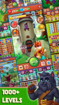Cat Heroes - Match 3 Puzzle Screen Shot 4