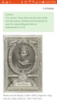 Magna Carta Quiz Screen Shot 2