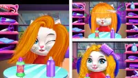 Mommy & Twins Baby kitty Hairdresser Beauty Salon Screen Shot 3