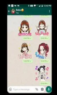 WAStickerApps Korean Idol Stickers Screen Shot 4