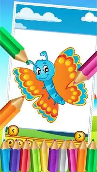 Butterfly Fairy Coloring Book Screen Shot 1